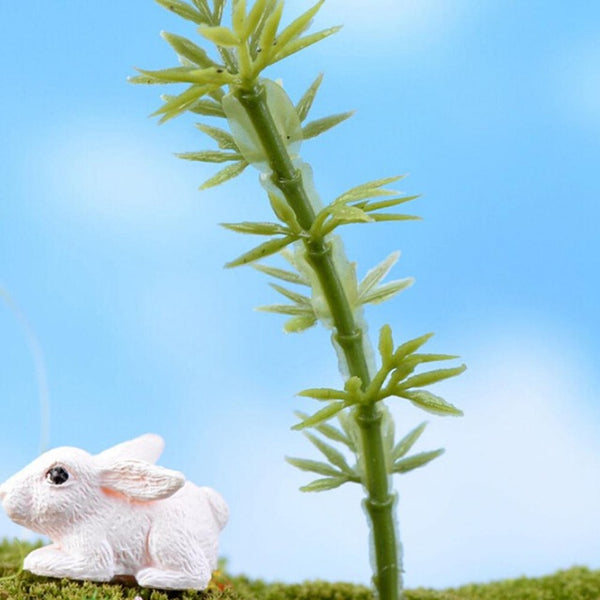 Home Decoration Accessories Plastic Crafts Kawaii Trees For Miniature Garden Ornament Dollhouse Plant Pot Diy Craft