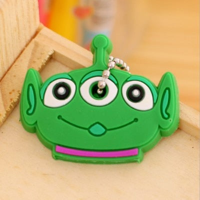 1pcs cartoon Silicone Protective key Case Cover For key Control Dust Cover Holder Organizer Home Accessories Supplies