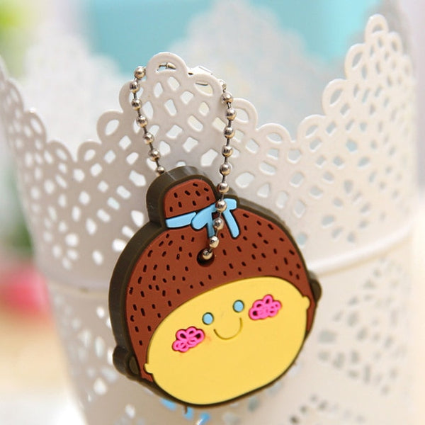 1pcs cartoon Silicone Protective key Case Cover For key Control Dust Cover Holder Organizer Home Accessories Supplies