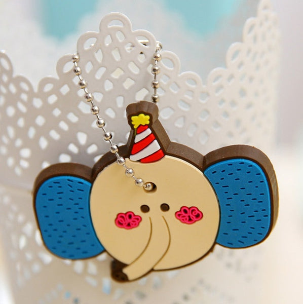 1pcs cartoon Silicone Protective key Case Cover For key Control Dust Cover Holder Organizer Home Accessories Supplies