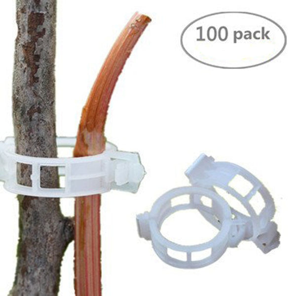 50/100pcs 30mm Plastic Plant Support Clips For Tomato Hanging Trellis Vine Connects Plants Greenhouse Vegetables Garden Ornament
