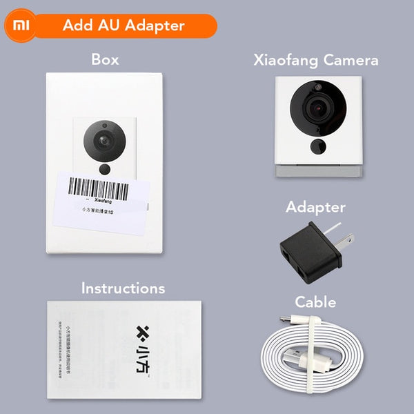 Original Xiaomi CCTV Mijia Xiaofang 110 Degree F2.0 8X 1080P Digital Zoom Smart Camera IP WIFI Wireless Camaras Cam