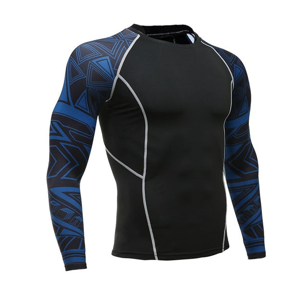 Men Women Fitness Long Sleeve Cycling Base Wear Men Bodybuilding Skin Sport Compression Shirt Bike Training Base Layer clothing