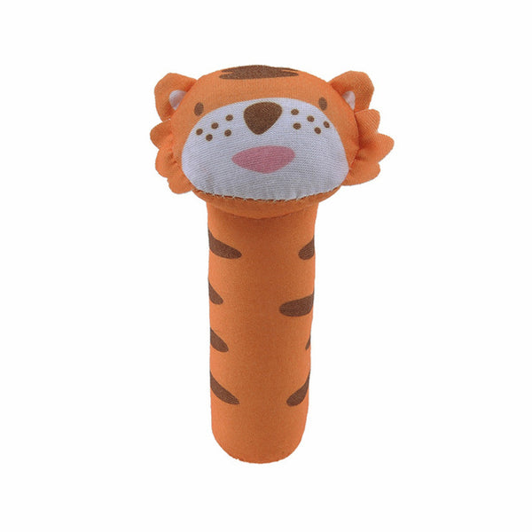 Baby Rattles BB Sticks Soft Cow Plush Doll Crib Bed Hanging hand catches Animal Toy Doll Kids Toy