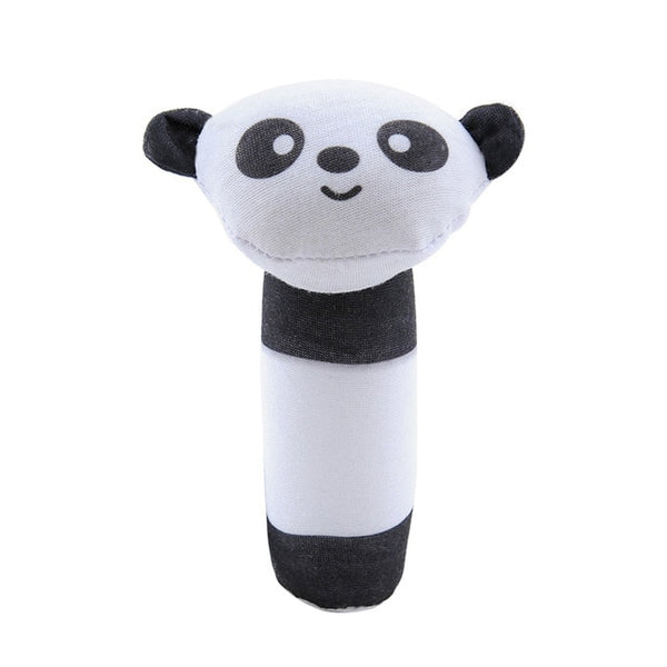 Baby Rattles BB Sticks Soft Cow Plush Doll Crib Bed Hanging hand catches Animal Toy Doll Kids Toy
