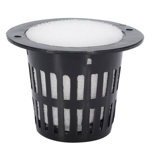 10Pcs Mesh Pot Net Cup Basket Hydroponic System Garden Plant Grow Vegetable Cloning Foam Insert Seed Germinate Nursery Pots