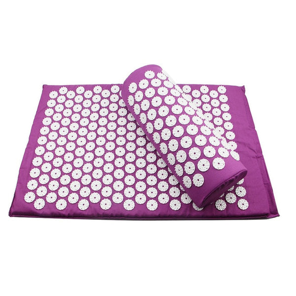 Massage For Back Cushion Massage Mat Acupressure Body Massage Relieve Stress Pain Health Care Mat Yoga Mat With Pillow