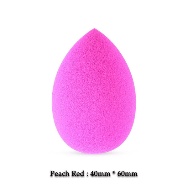 BIOAUNT New 6 Colors of Pro Face Foundation Sponge Powder Puff Drop-shaped Smooth Cosmetic Puff Beauty Makeup Assistant Tools