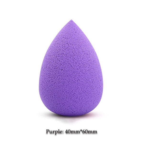 BIOAUNT New 6 Colors of Pro Face Foundation Sponge Powder Puff Drop-shaped Smooth Cosmetic Puff Beauty Makeup Assistant Tools