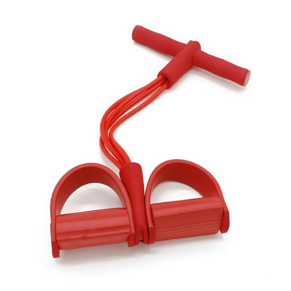 4 Tube Fitness Elastic Pull Rope Foot Pedal Body Slim Yoga Resistance Bands Workout Latex bands Sport Exercise Fitness Equipment