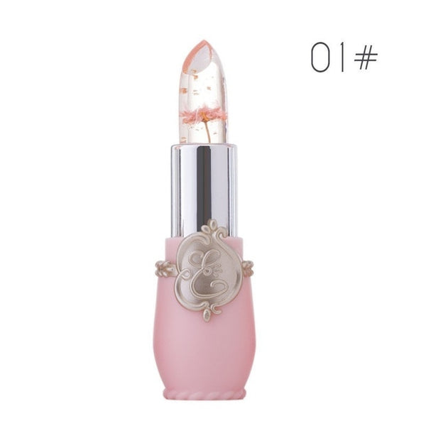 Beauty Lipstick Moisturizing Long Lasting Flower Crystal Jelly Lipstick Magic Temperature Color Changing Lip Balm Makeup