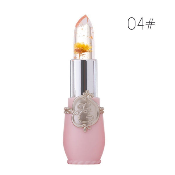 Beauty Lipstick Moisturizing Long Lasting Flower Crystal Jelly Lipstick Magic Temperature Color Changing Lip Balm Makeup