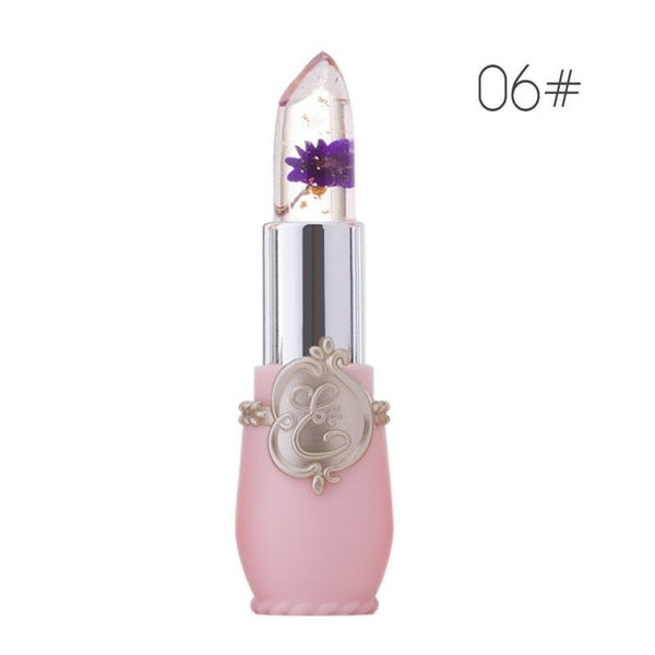 Beauty Lipstick Moisturizing Long Lasting Flower Crystal Jelly Lipstick Magic Temperature Color Changing Lip Balm Makeup