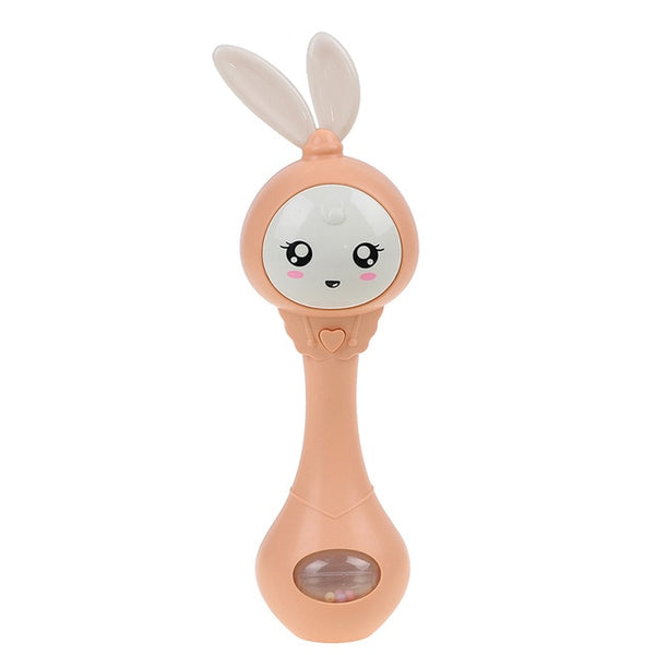 Baby Hand Rattles Bells Toy Cute Music Rabbit Bell Toy Early Educational Hand Ring Bell Toy Kids Gift