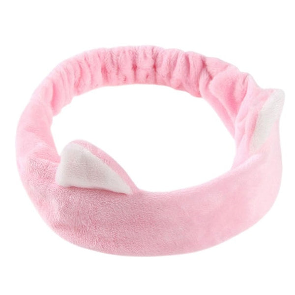 Cat Ear Hair Band Washing Face Head Wrap Headband Bath Wash Spa Hairband Facial Cleaning Beauty Tool